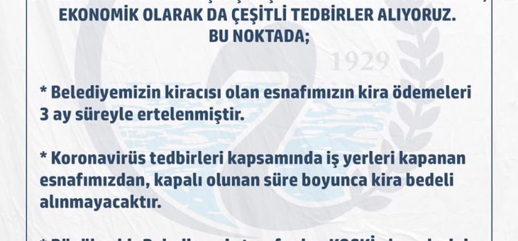 Cihanbeyli Belediye Virüs Tedbirleri