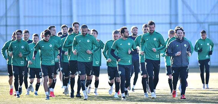 İttifak Holding Konyaspor   Y.Malatyaspor maçı hazırlıklarına başladı