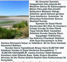 CİHANBEYLİ GÖLETİ AĞLIYOR