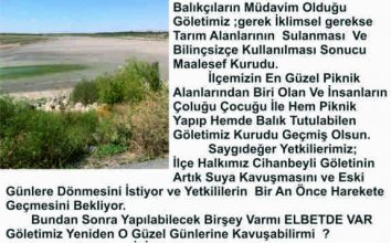 CİHANBEYLİ GÖLETİ AĞLIYOR